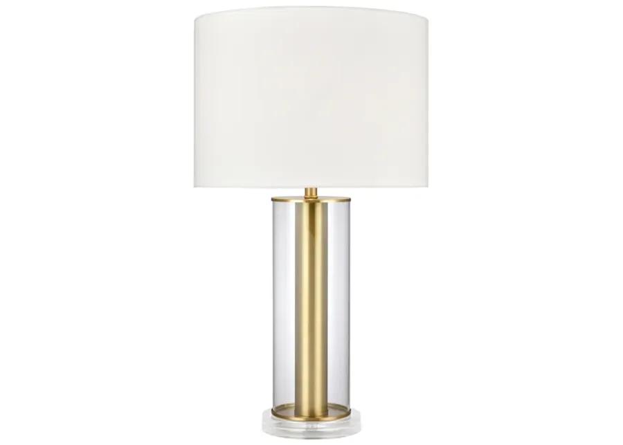 Tower Plaza 26" High 1-Light Table Lamp - Clear