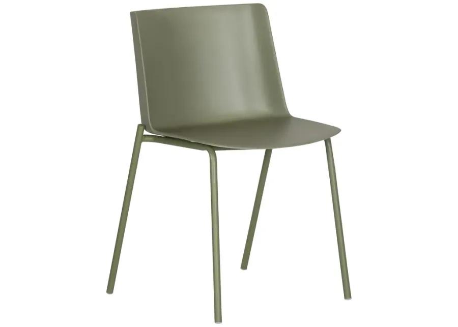 SILLA OUTDOOR DINING CHAIR SAGE GREEN-SET OF TWO