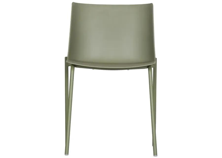 SILLA OUTDOOR DINING CHAIR SAGE GREEN-SET OF TWO