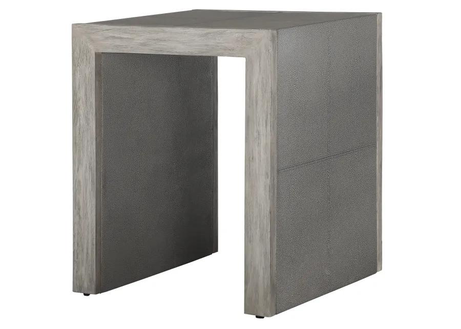 Aerina Modern Gray End Table