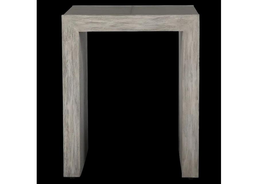 Aerina Modern Gray End Table