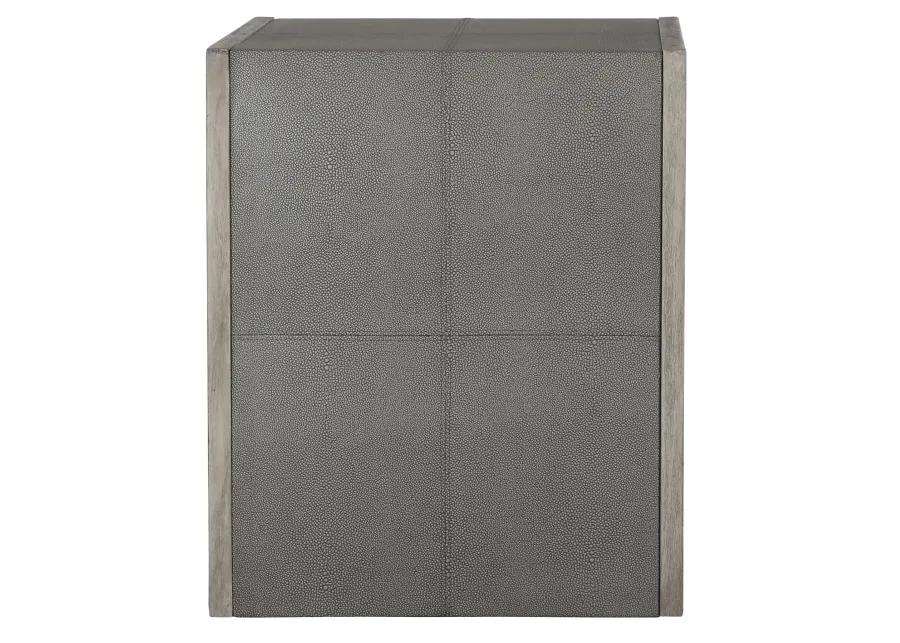 Aerina Modern Gray End Table