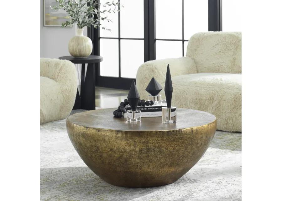 Gilded Dome Gold Coffee Table