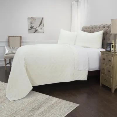 DOH Riviera White Queen Solid White Quilt