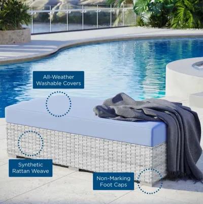 Convene Outdoor Patio Rectangular Ottoman