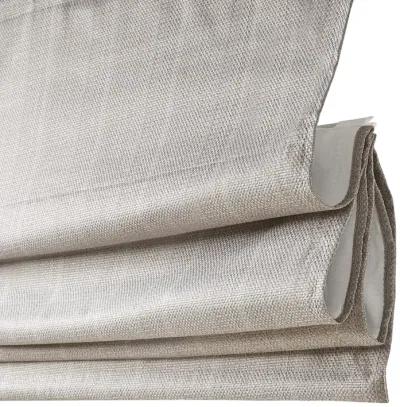 Madison Park Galen Taupe Basketweave Room Darkening Cordless Roman Shade