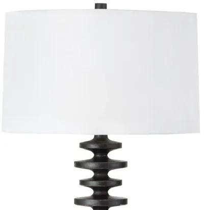 Fishbone Ebony Buffet Table Lamp 