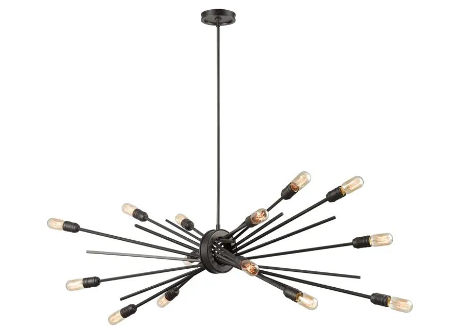 Xenia 54" Wide 14-Light Chandelier - Oil Rubbed Bronze