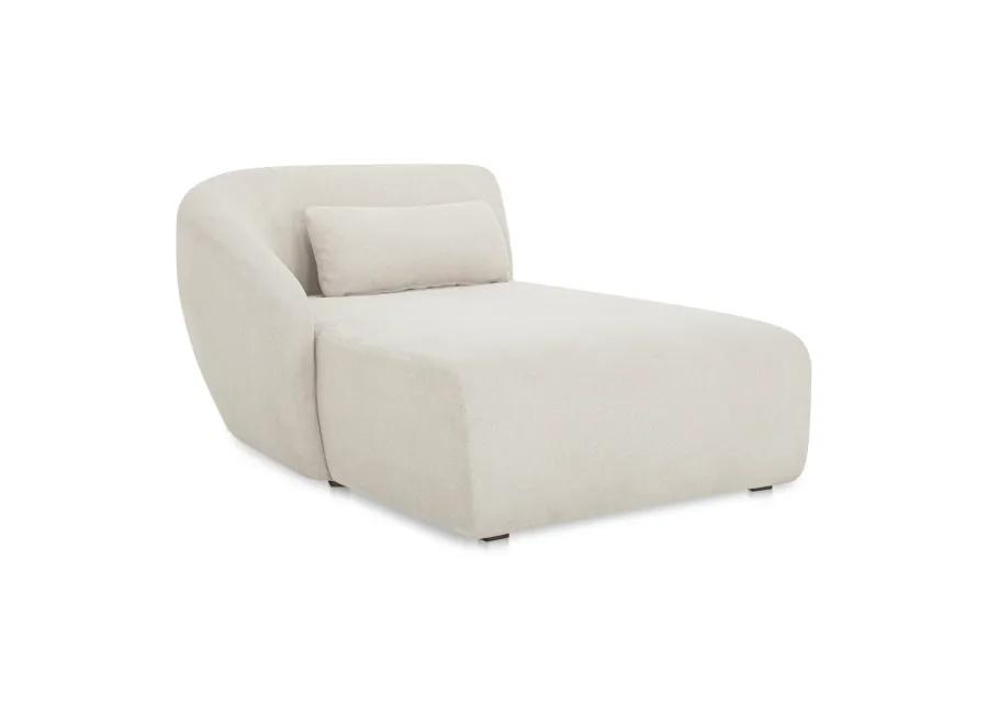 Amelia Left Arm Facing Chaise Warm White