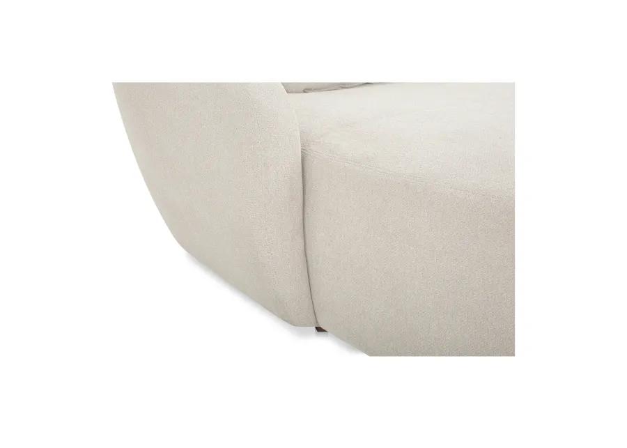 Amelia Left Arm Facing Chaise Warm White