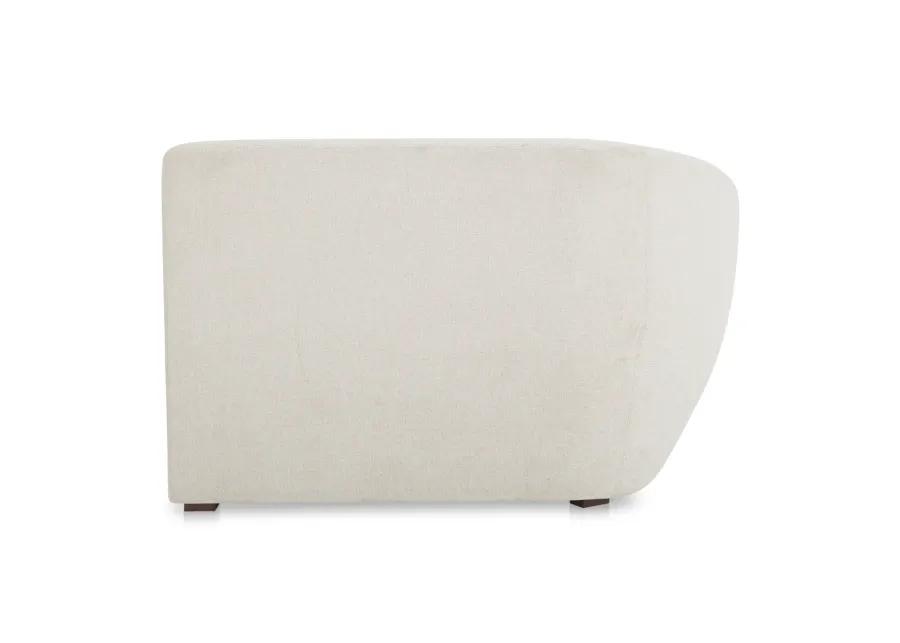 Amelia Left Arm Facing Chaise Warm White