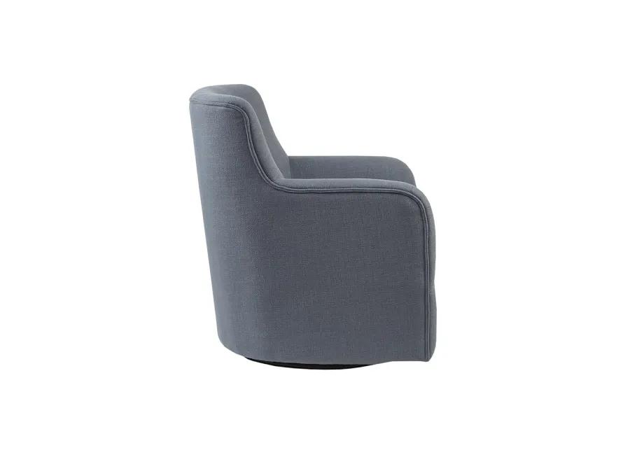 Madison Park Adele Blue Swivel Chair