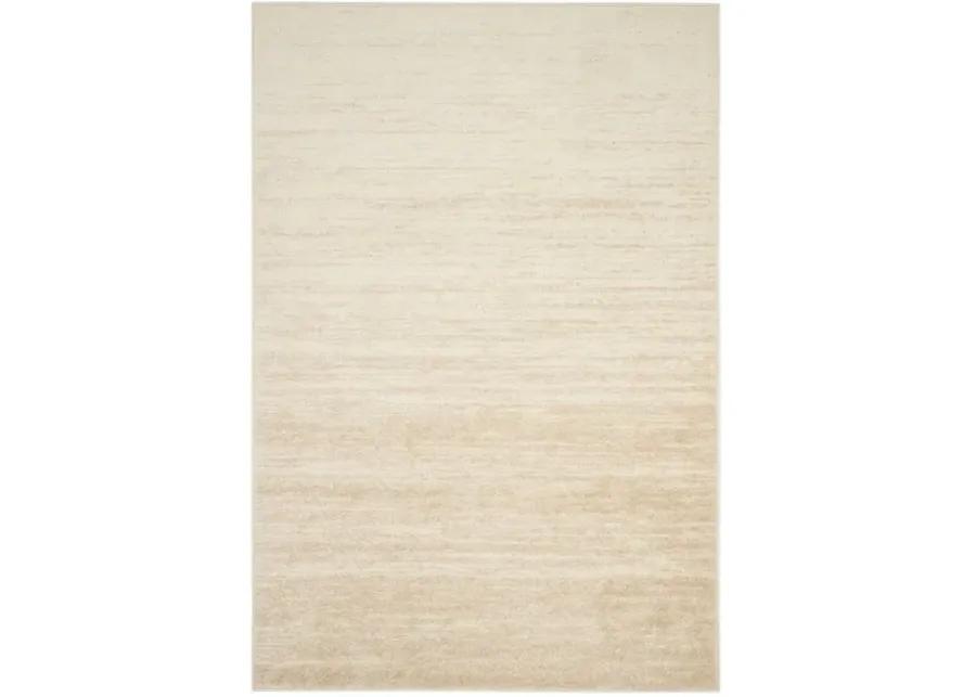 Adirondack Contemporary Champagne / Cream 2'-6" X 6' Powerloomed Rug