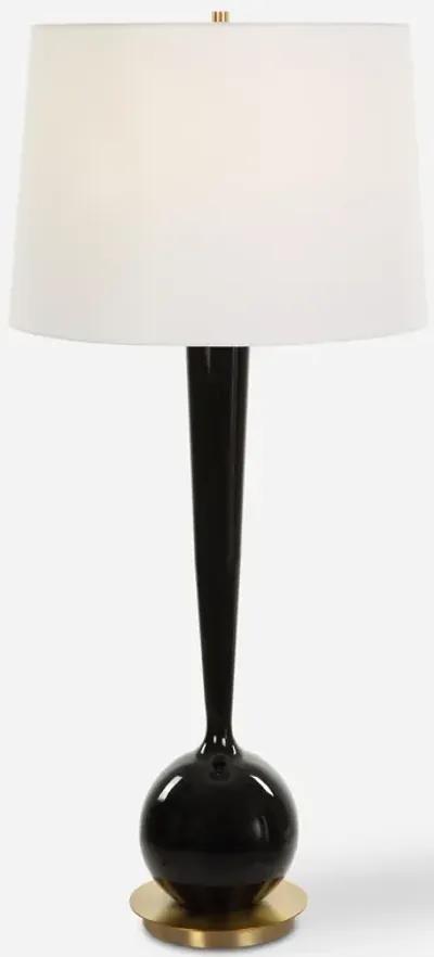 Brielle Polished Black Table Lamp