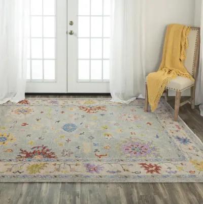 Envision Gray/Beige  Hand Spun Wool 8' x 10' Rectangle Rug