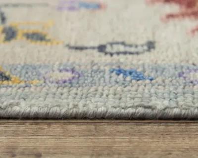 Envision Gray/Beige  Hand Spun Wool 8' x 10' Rectangle Rug