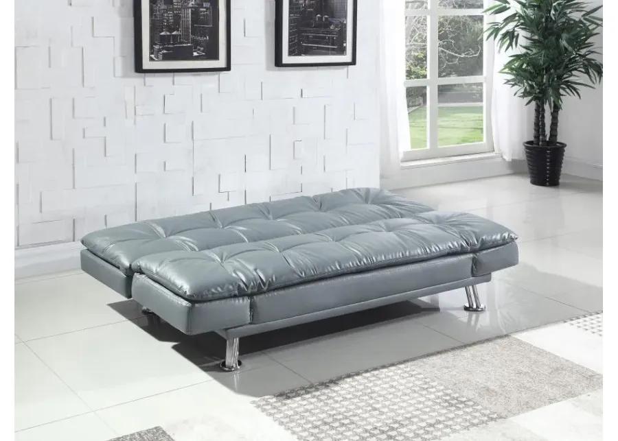 Dilleston Tufted Back Upholstered Sofa Bed Grey