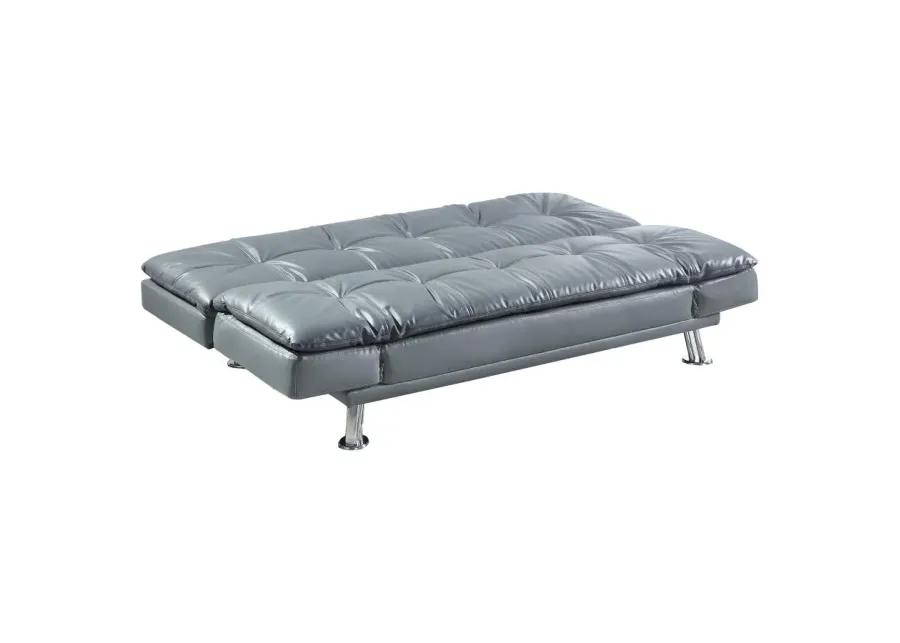 Dilleston Tufted Back Upholstered Sofa Bed Grey