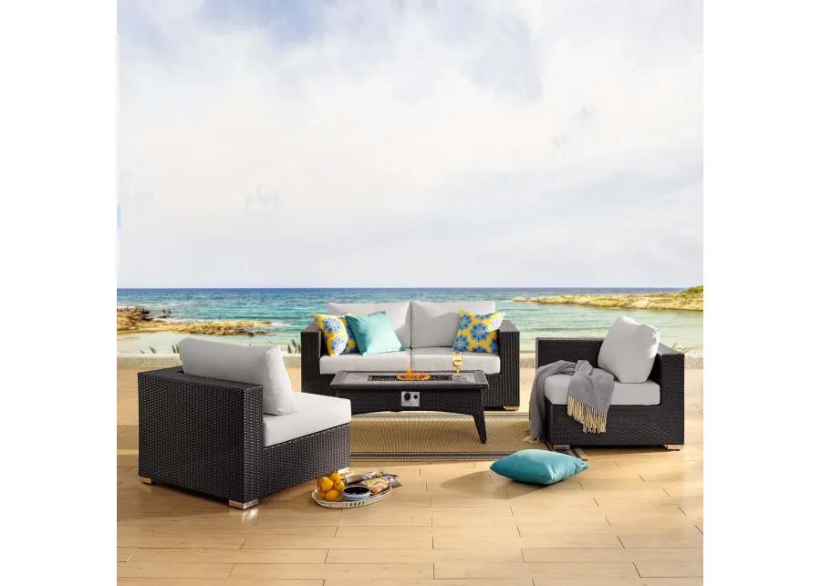 Convene 5 Piece Set Outdoor Patio with Fire Pit