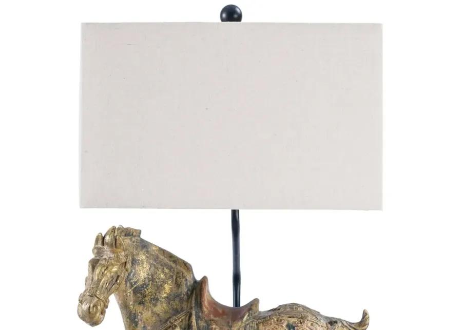 Southern Living Dynasty Horse Table Lamps Pair