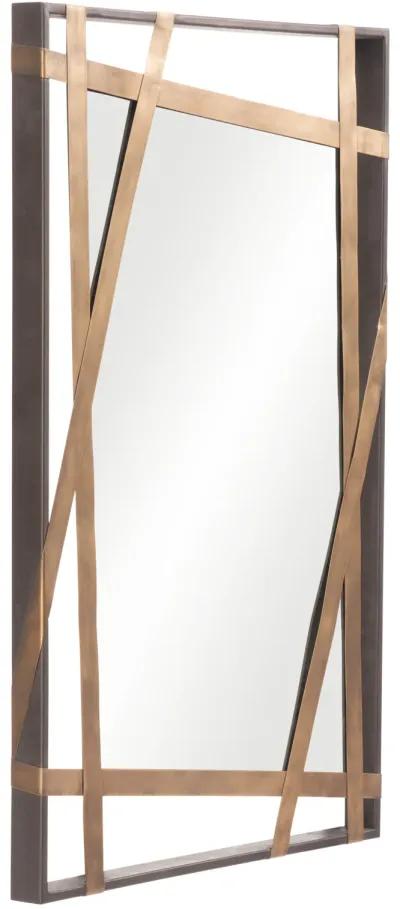 Tolix Mirror Antique Gold & Black