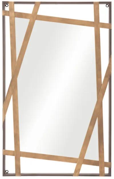 Tolix Mirror Antique Gold & Black