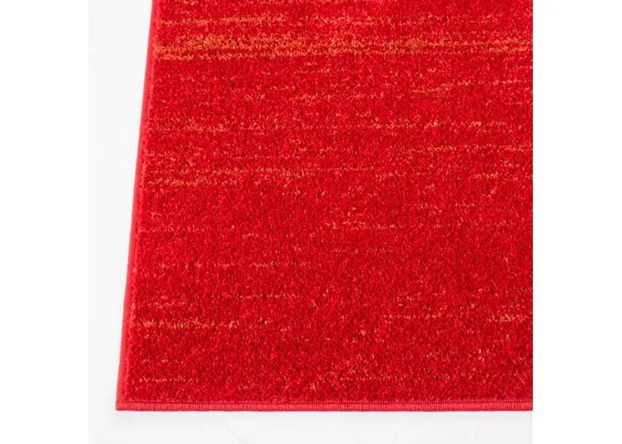 Adirondack Contemporary Red / Grey 8' X 10' Powerloomed Rug