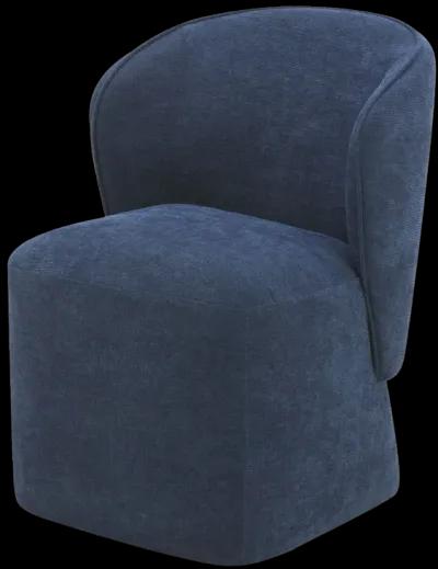 LARSON ROLLING DINING CHAIR PERFORMANCE FABRIC