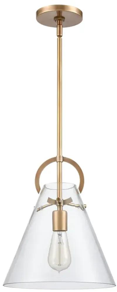 Gabby 11" Wide 1-Light Mini Pendant - Brass