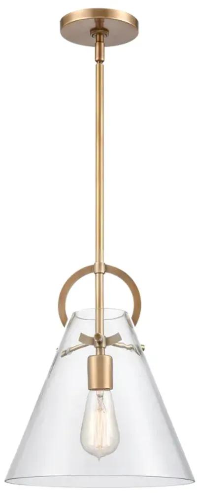 Gabby 11" Wide 1-Light Mini Pendant - Brass