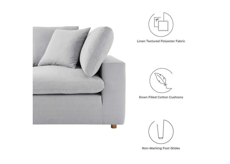 Commix Down Filled Overstuffed 4 Piece Modular Sofa