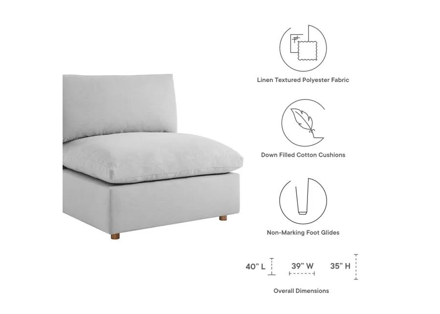 Commix Down Filled Overstuffed 4 Piece Modular Sofa