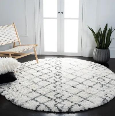 FONTANA SHAG Round Power Loomed 3' X 3' Round Rug