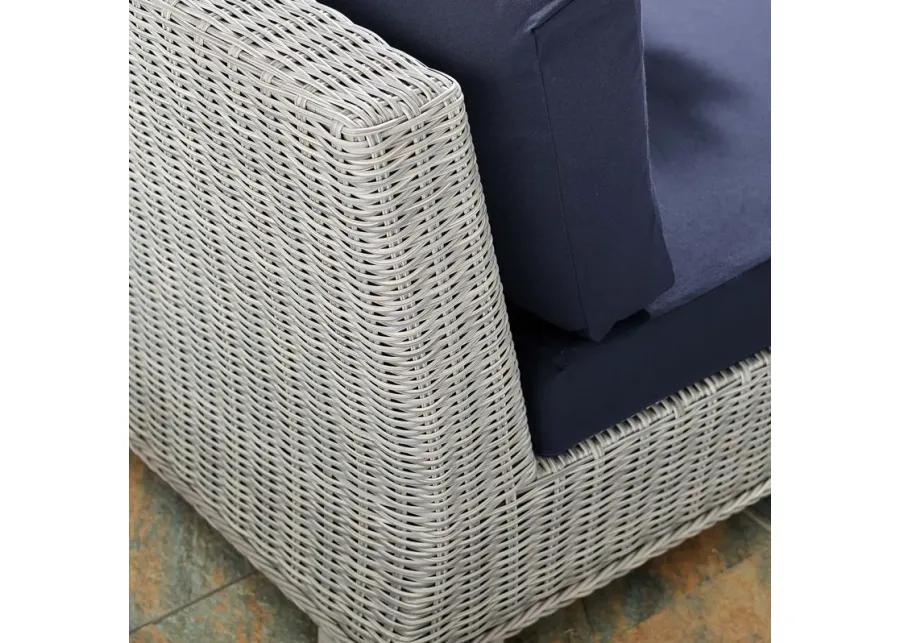 Conway Sunbrella® Outdoor Patio Wicker Rattan Armless Chair