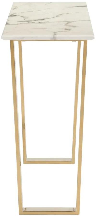 Atlas Console Table White & Gold