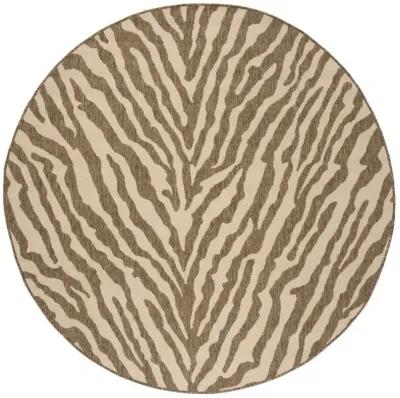 BEACH HOUSE Collection BHS182A-6R Cream / Beige 6'-7" X 6'-7" Round