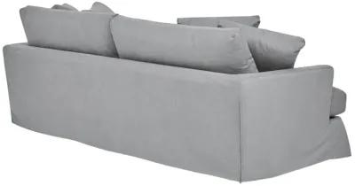 Ciara 93" Upholstered Sofa in Slate Gray 