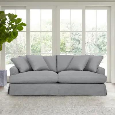 Ciara 93" Upholstered Sofa in Slate Gray 