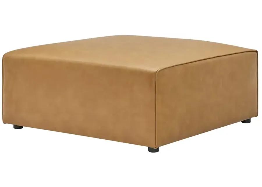 Mingle Vegan Leather Sofa and Ottoman Set