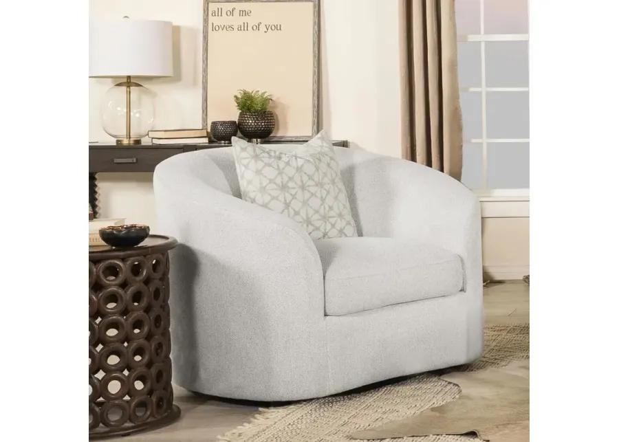 Aaliyah Upholstered Tight Back Chair Latte