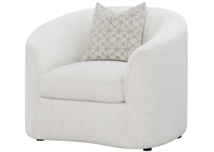 Aaliyah Upholstered Tight Back Chair Latte