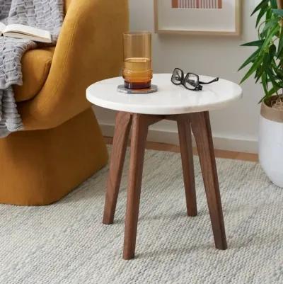 MARINI ROUND MARBLE END TABLE