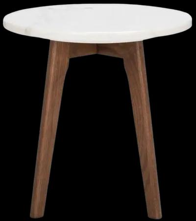 MARINI ROUND MARBLE END TABLE