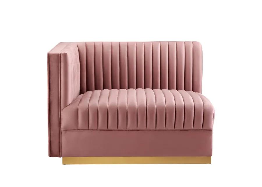 Sanguine Channel Tufted Performance Velvet Modular  Loveseat