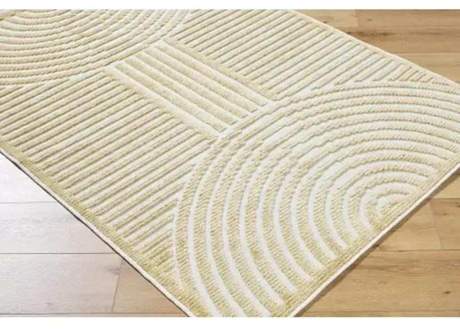 Lyna LYA-2330 5' x 7'2" Machine Woven Rug