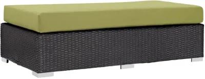 Convene Outdoor Patio Fabric Rectangle Ottoman