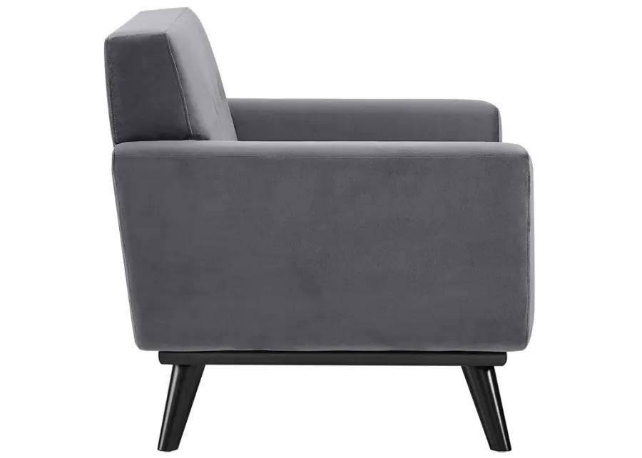 Engage Performance Velvet Armchair