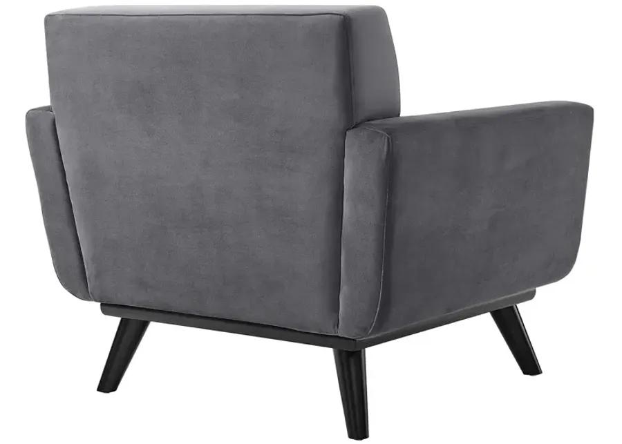 Engage Performance Velvet Armchair