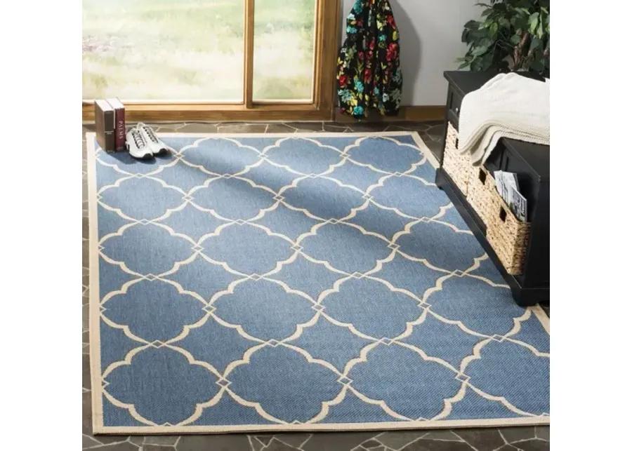 LINDEN 125 Collection LND125M-5 Blue / Creme 5'-3" X 7'-6"