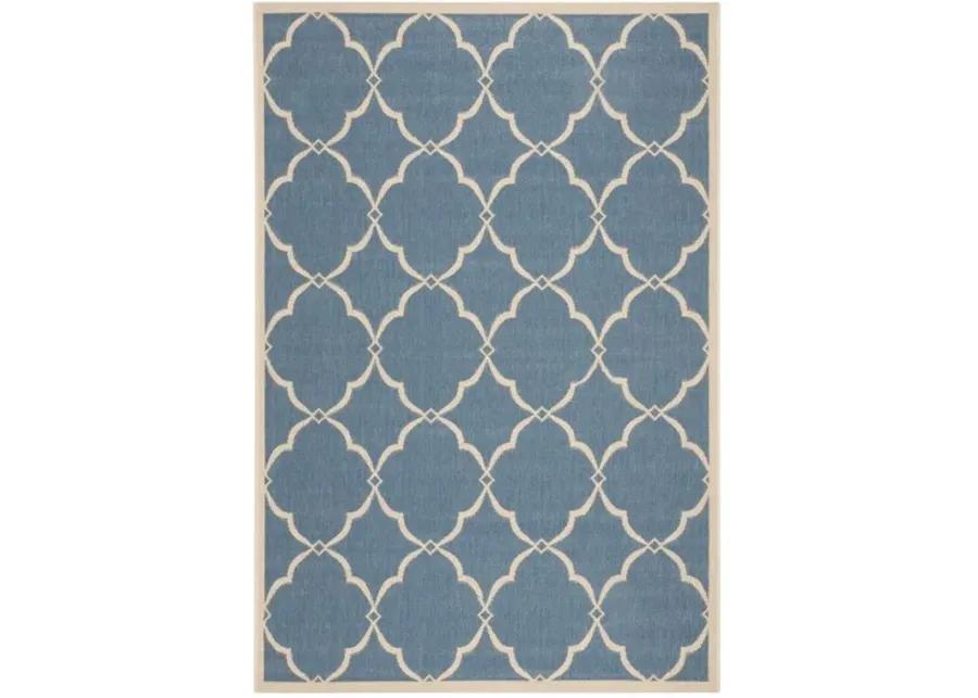 LINDEN 125 Collection LND125M-5 Blue / Creme 5'-3" X 7'-6"